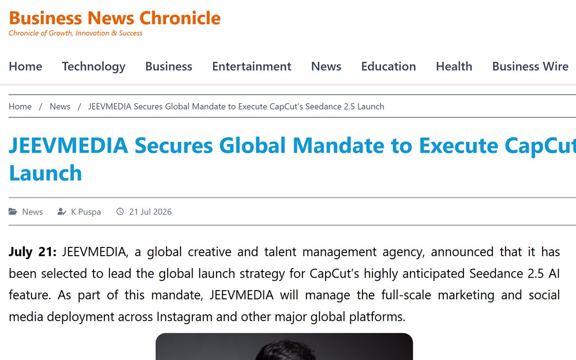 The story as it ran on Business News Chronicle.