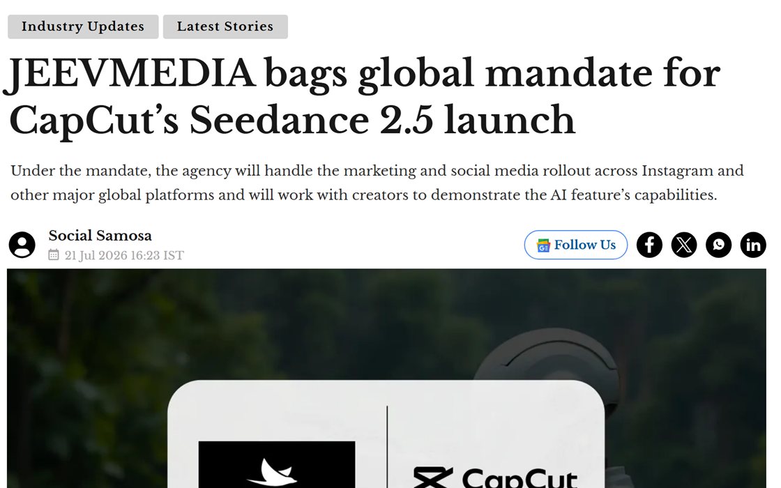The story as it ran on Social Samosa.